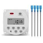 1 Seconde Intervalle 12V Interrupteur de Minuterie LCD NuméRique 7 Jours Programmeur de Relais de Temps Programmable Hebdomadaire CN101S