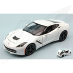 FR- Maisto CHEVROLET CORVETTE STINGRAY 2014 WHITE 1:24 - MI31505W