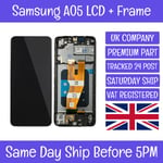 Samsung Galaxy A05 SM-A055 Replacement LCD Display Screen Touch Digitizer+ Frame