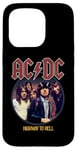 Coque pour iPhone 15 Pro ACDC Highway To Hell Circle Rock Music Band