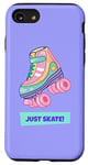 iPhone SE (2020) / 7 / 8 Roller Skate Classic 90s 80s Retro Kitsch Pastel Quad Skates Case