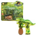 Kögler 50244-Pistolet à Bulles de Savon pour Enfants, Design Dinosaure, Motif T-Rex, Fonctionne sur Piles, Jeu Amusant avec lumière et Son, 50244, Vert Transparent