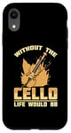 iPhone XR Cello Instrument Funny Playing Musical Lesson Case