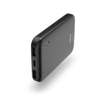 Hama Power Pack for charging your phone 5000 mAh (powerbank, fast charging, 2 x USB A, USB C, roomy, light, small, charger) anthracite grey