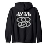 Traffic Engineer Funny Highway Interchange Zip Hoodie