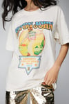 Elton John Yellow Brick Road Oversized Graphic T-shirt