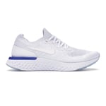 Nike Epic React Flyknit Running Trainers - White Blue - Size UK 11 (EU 46) US 12