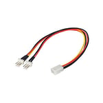 Akyga AK-CA-52 3 Pin Female to 2 x 3 Pin Male Adapter Power Cable 2 x 15 cm