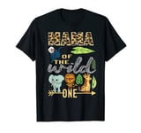 Mama Of The Wild One Zoo 1st Birthday Safari Jungle Animal T-Shirt