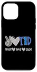 Coque pour iPhone 12 mini Peace Love Cure : sensibilisation au diabète de type 1 (T1D)