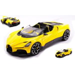 [FR] Burago BUGATTI W16 MISTRAL CABRIOLET YELLOW 1:18 - BU11051Y