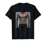 #snirt tattooed men's upper body mobile phone case beautiful man T-Shirt