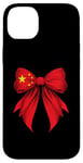 iPhone 14 Plus China Flag Chinese Pride Coquette Ribbon Case