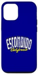 iPhone 13 Escondido California Big Dark Blue Retro Text Classic Case