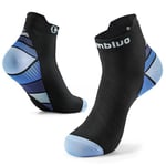 CAMBIVO 2 Paires Bas de Compression Basses, Chaussettes de Compression Femme Homme 20-30mmHg, Chaussette de Contention Soquettes pour Fasciite Plantaire, Running, Sport, Infirmiere, Voyage Avion