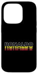 Coque pour iPhone 14 Pro Ronaldo Prénom amusant vintage coucher de soleil Ronaldo