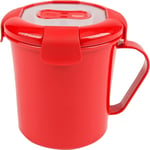 Good 2 Heat 4042 Soup Mug 683ml, Red, 14 x 10 x 12 cm 1 Count (Pack of 1)