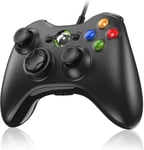 Manette Pour Xbox 360,Manette Pc,Manette Filaire Pour Xbox 360/ Slim/Pc Windoes 7/8/10/Xp Joystick Xbox 360 Gamepad Usb Avec Ouble Vibration Design Ergonomique Six Axes