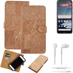 FOR Nokia 5.3 SMARTPHONE CASE COVER WALLETCASE CORK