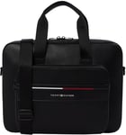 TOMMY HILFIGER TH Foundation Computer Bag AM0AM13198, Sac d'ordinateur Homme, Black (Black), OS