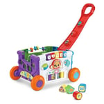 VTech Baby Mon Premier Chariot - Chariot à Main avec poignée, Boutons, éléments coulissants, 4 moules et Musique - pour Enfants de 12 à 36 Mois