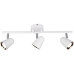 Trio Lighting Toulouse takspotlight, 3 spotlights, vit