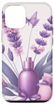 Coque pour iPhone 13 Pro Fleurs Violet Lavande Fleur Girly