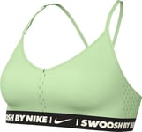 Nike Women's Bra W NK DF Indy Bra Gls, Vapor Green/Vapor Green/Black, FZ4870-376, M