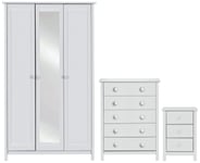 Argos Home Scandinavia 3 Piece Door Wardrobe Set - White