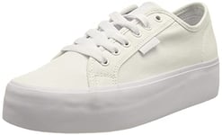 DC Shoes Femme Manuel Basket, Blanc, 40 EU