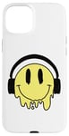 Coque pour iPhone 15 Plus Sourire jaune fondant drôle souriant visage dégoulinant mignon