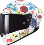 LS2, Casque Moto Intégral Thunder GP Aero Flowers White, S