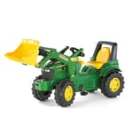 RollyToys Pedaltraktor John Deere m/frontskovl & plasthjul