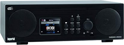 Imperial 22-247-00 Dabman i450 Radio CD/Dab+ (Son 2.1, Bluetooth, Internet/Dab+/Dab/FM, Wi-FI, LAN, CD, USB, entrée Aux, Line-Out, avec Bloc d'alimentation) Noir