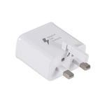 USB Wall Charger Mains Plug Adapter Samsung Phones UK Plug Fast Charging