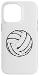 Coque pour iPhone 14 Pro Max Ballon de volley-ball