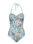 Esprit Bodywear Women Swimsuits Baddräkt Badkläder Multi/mönstrad [Color: TURQUOISE ][Sex: ][Sizes: 34 ]