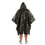 NEW Waterproof Hooded Ripstop Hunting Camping Hiking Military Rain Poncho