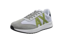 Armani Exchange Men's Dusseldorf Contrast Logo Trainers, UK 7