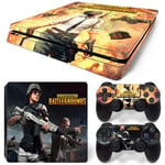 Kit De Autocollants Skin Decal Pour Console De Jeu Ps4 Slim Corps Entier Champs De Bataille De Playerunknown, T1tn-Ps4slim-1959