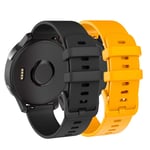 ISABAKE Watch Strap for vivoactive 3s/ Vivomove 3S/Vivoactive 4S,Quick Release Band Garmin Legacy Saga Series - Rey, Captain Marvel Silicone Replacement Strap Bracelet Wristband(black/orange)