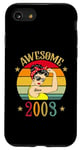 Coque pour iPhone SE (2020) / 7 / 8 Vintage 2003 Anniversaire Femmes 22 Ans Drôle Vintage 2003