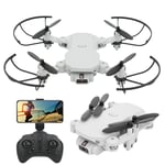 (blanc 4K)Mini Folding Drone High Definition Camera Professional WIFI RC SLS