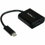 StarTech.com USB C to DisplayPort Adapter - 4K 60Hz/8K 30Hz, USB Type-C DP 1.4 HBR2 Dongle, Compact USB-C (DP Alt Mode) Monitor Video Converter, Works w/ TB3 - NEW VERSION AVAILABLE CDP2DPEC (CDP2DP)