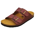 Plakton Beta Womens Burgundy Walking Sandals - 5 UK