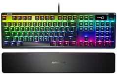 SteelSeries Apex 7 - Clavier de gaming mécanique – Écran OLED Smart Display – Switchs rouges – Agencement turc QWERTY