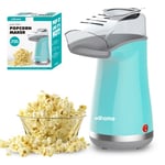 Edihome, Machine a Pop Corn, Popcorn, 1200 W, Comprend une cuillère de dosage, Popcorn prêt en 2 minutes (Bleu)