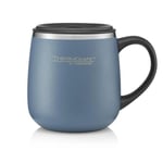 THERMOS THERMOCAFE VACUUM INSULATED OCEAN BLUE DESK MUG 280ml