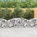 Maison Chic - Panier de gabions Mur en gabion Clôture de gabion arqué 200x30x60/80 cm Fer galvanisé 92835