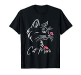 Cat Mom Happy Valentine's Day For Cat Lovers Family Matching T-Shirt